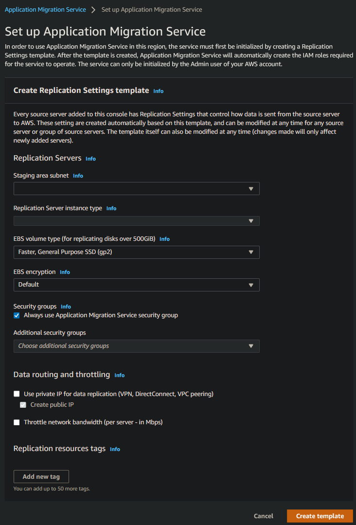 AWS MGN, Serviço de configuração de migração de aplicativos.