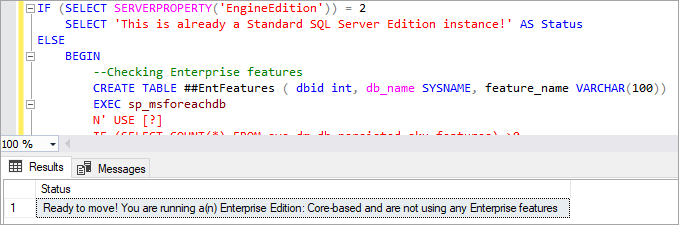 Mensagem de status indicando que não há dependências.