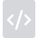 Code brackets symbol representing programming or markup languages.