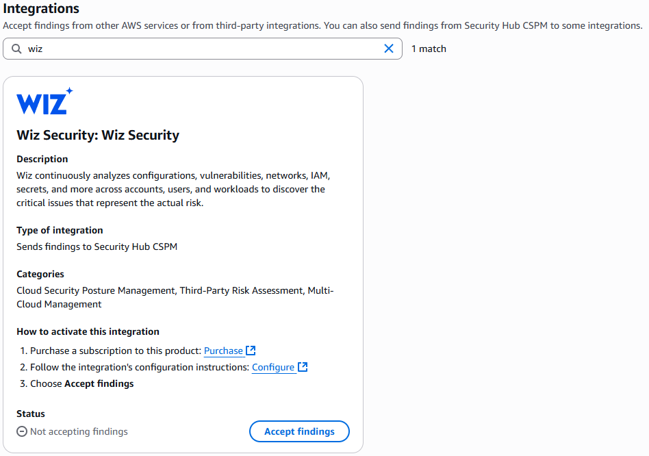 Interface de pesquisa para descobrir e selecionar integrações com fornecedores terceirizados.