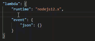 Usando o VS Code IntelliSense para encontrar e preencher propriedades de depuração válidas.