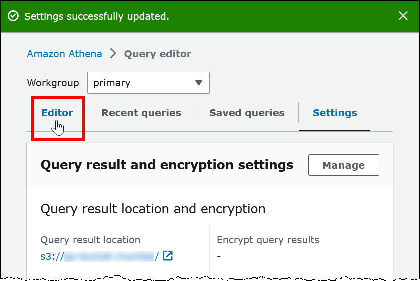 选择 Editor（编辑器）。