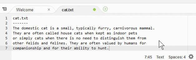 使用 AWS Cloud9 IDE 状态栏转到特定的行号