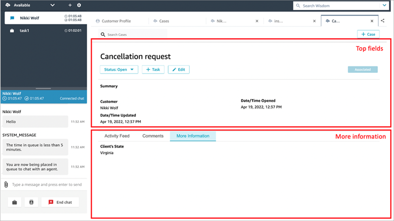 案例模板中的取消申请部分。