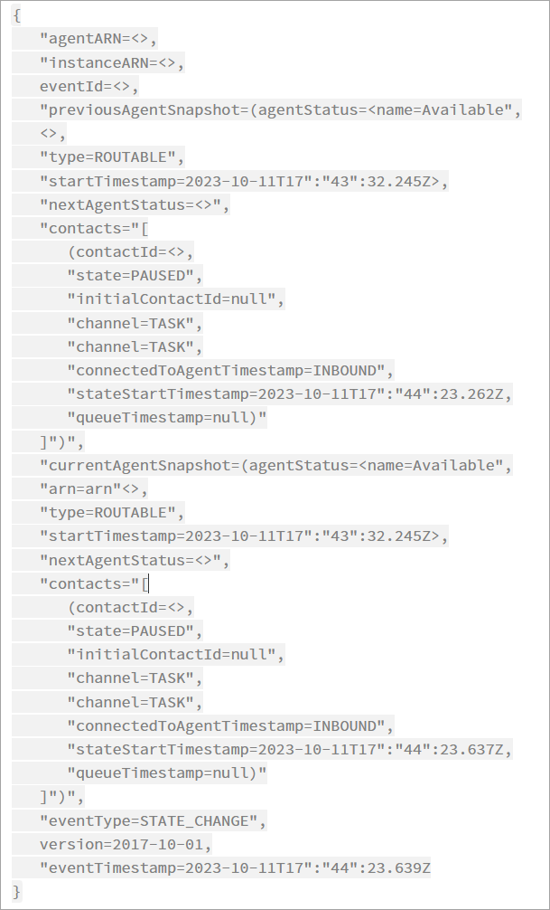 座席事件流中的“已暂停”事件。