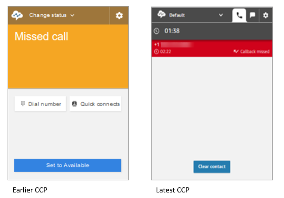 早期 CCP 错过排队回拨，最新 CCP 错过排队回拨。