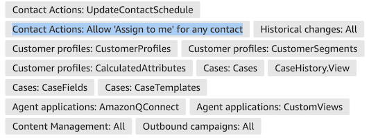 Worklist 应用程序的安全配置文件权限。