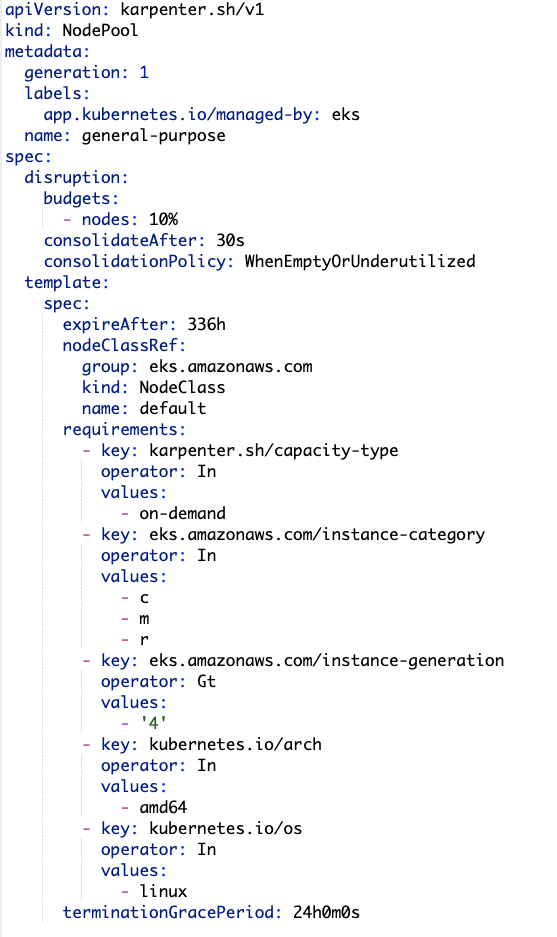 一般用途 NodePool