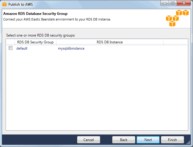 发布到 Beanstalk 向导 7