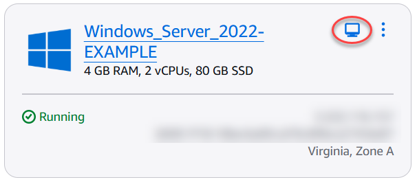 使用快速连接打开基于浏览器的 RDP 客户端。