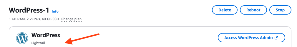 WordPress 实例管理页面上的蓝图供应商