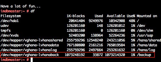 SAP HANA 文件系统布局