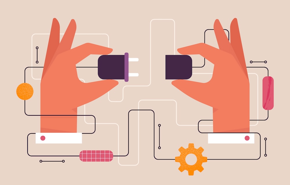 描绘服务集成的说明性屏幕截图。