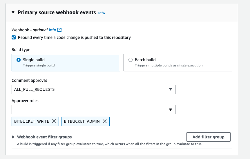 具有註解核准的主要來源 Webhook 事件主控台。