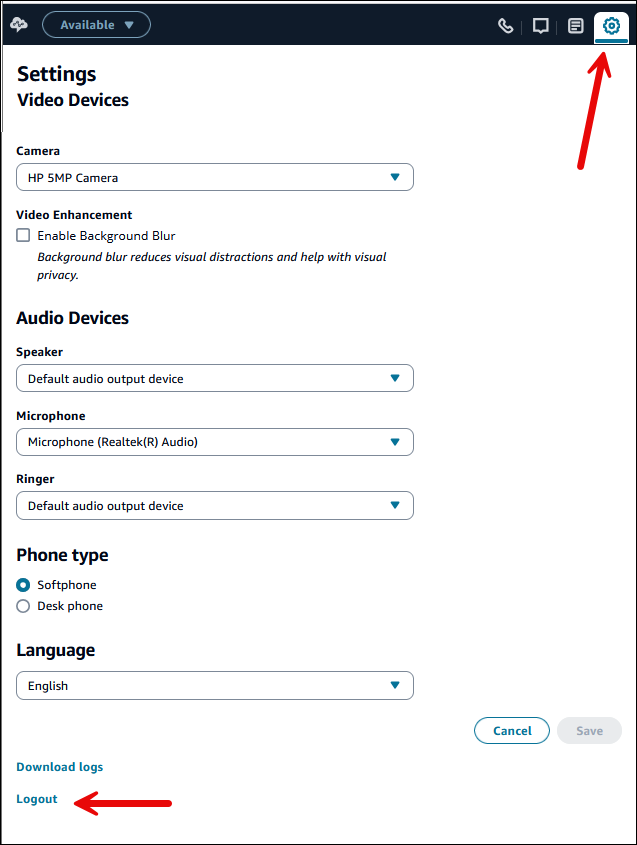 CCP，右上角的設定圖示。