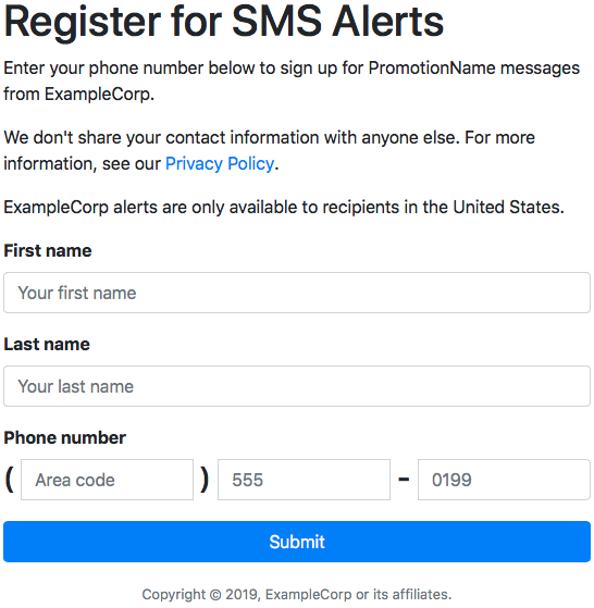 步驟 5.1 中建立的客戶申請表。