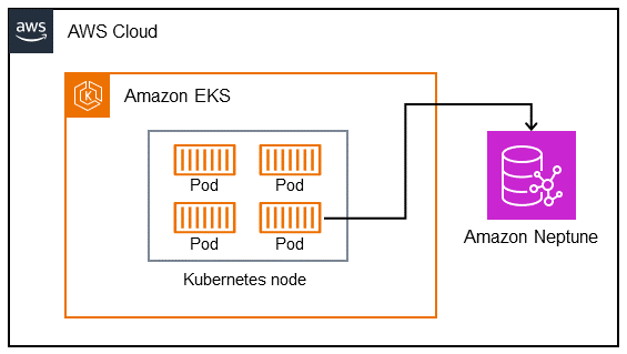 使用 Amazon Neptune 連接 Kubernetes 節點中的 Pod。