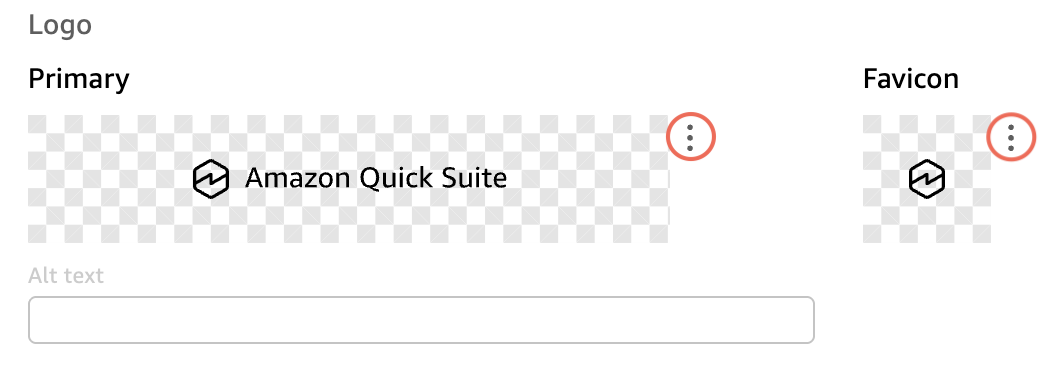 品牌資訊頁面的標誌區段。