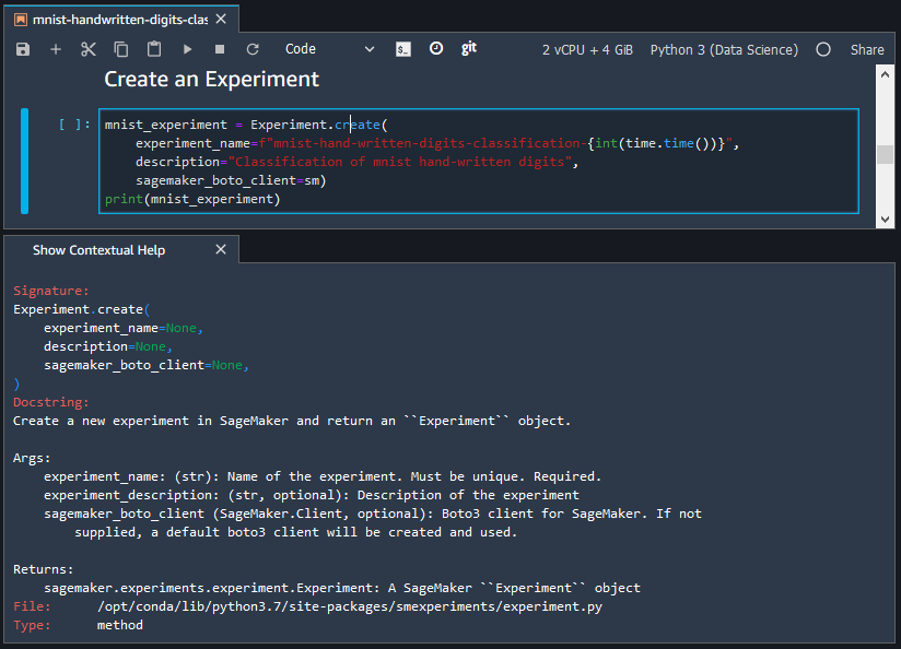 SageMaker Studio Classic 關聯式說明。
