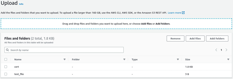上傳頁面，其中包含以虛線藍線包圍的drag-and-drop區域。